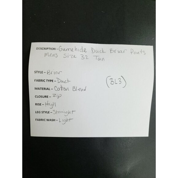 Gamehide Briar Pants Mens Size 32 Cotton Duck Hunting Apparel - Picture 10 of 10